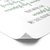 Bijbelversie van de muur van de Schrift Kunst Groe Poster (Hoek)