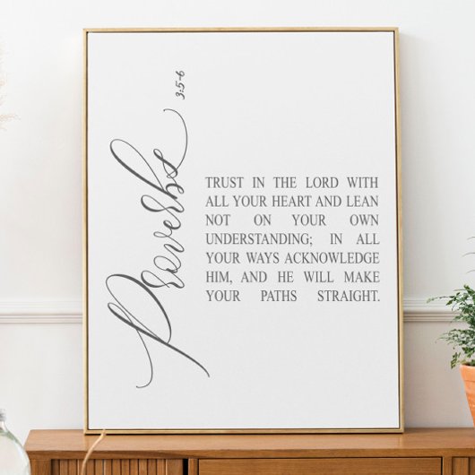 Bijbelversie van het Proverbs-schrift Poster