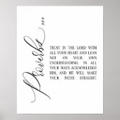 Bijbelversie van het Proverbs-schrift Poster (Voorkant)