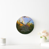 Bijbelversie voor regenboogbos Christelijke script Ronde Klok (Huis)