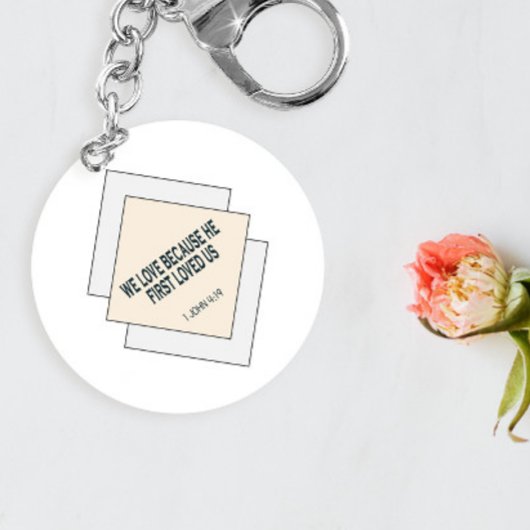 Bijbelversie waar we van hielden omdat hij van ons sleutelhanger