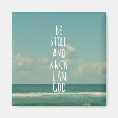 Bijbelversie: wees stil en ken magneet (Voorkant)