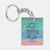 Bijbelversie, zijn liefde sleutelhanger (Voorkant Links)