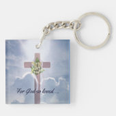 Bijbelversie, zijn liefde sleutelhanger (Achterkant)