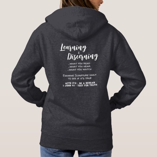 Bijbelversie Zoekscripts Hoodie (Achterkant)