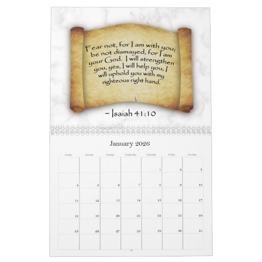 Bijbelversies stimuleren - Middelgrote agenda Kalender (Jan 2026)