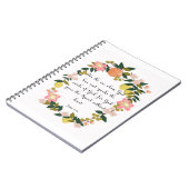 Bijbelverskunst - John 3:34 Notitieboek (Linkerzijde)