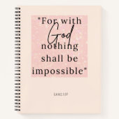 Bijbelversleten 1:37 notitieboek (Voorkant)