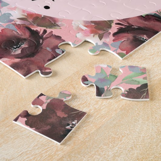 Bijbelverst Hebreeuws florale puzzel Legpuzzel (Zijkant)