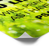 Bijbelversum 116:2 poster (Hoek)