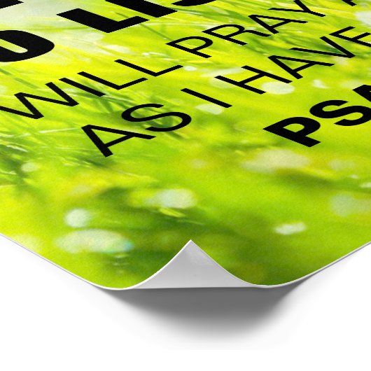 Bijbelversum 116:2 poster (Hoek)