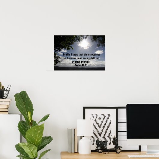 Bijbelversum 41:11 poster (Thuiskantoor)