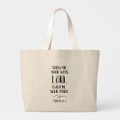 Bijbelversum Grote Tote Bag (Achterkant)