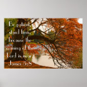 Bijbelversum James 5:8 najaar poster (Voorkant)