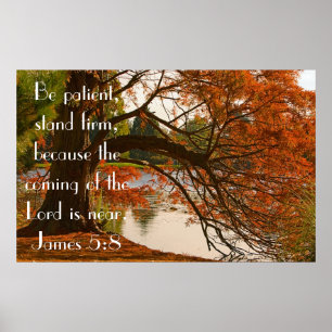 Bijbelversum James 5:8 najaar poster