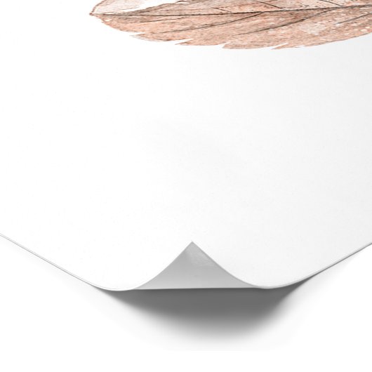 Bijbelversum Lord Psalm Leafy poster (Hoek)