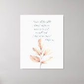 Bijbelversum Lord Psalm Leafy poster Canvas Afdruk (Voorkant)