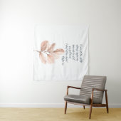 Bijbelversum Lord Psalm Leafy scriptie Wandkleed (In Situ (horizontaal))