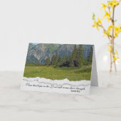 Bijbelversum met Oostenrijkse Alpen scène Kaart (Gele Bloem)