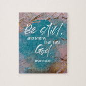 Bijbelversum Psalm florale puzzel Legpuzzel (Verticaal)