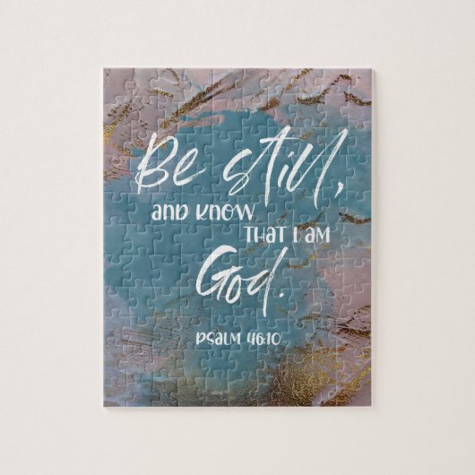 Bijbelversum Psalm florale puzzel Legpuzzel (Verticaal)