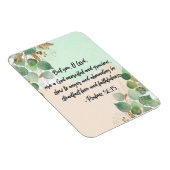 Bijbelversum — Psalm Greenery-scriptie Magnet Magneet (Rechterzijde)