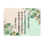 Bijbelversum — Psalm Greenery-scriptie Magnet Magneet (Horizontaal)