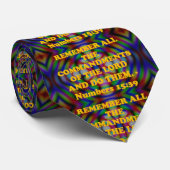 Bijbelversum uit de cijfers 15:39. stropdas (Opgerold)