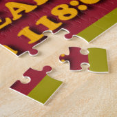 Bijbelversum van Psalm 118:6. Legpuzzel (Zijkant)