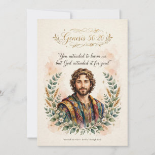 Bijbelvertaling KJV-Joseph Bijbel Karakter Studiek Notitiekaartje