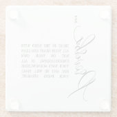 Bijbelverversd Onderzetter Glazen Onderzetter (Achterkant)