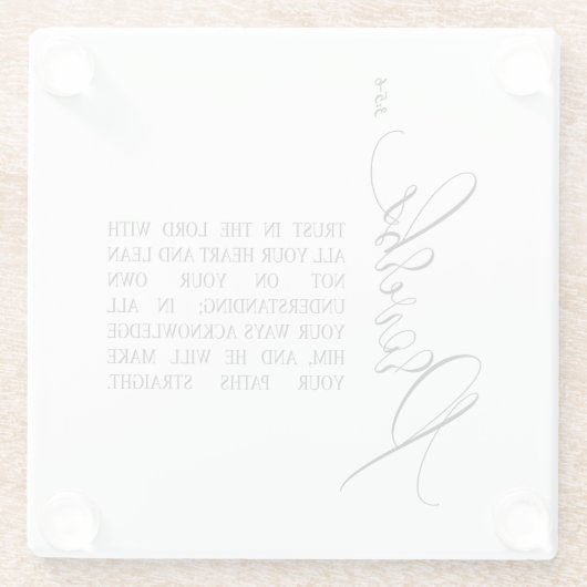 Bijbelverversd Onderzetter Glazen Onderzetter (Achterkant)