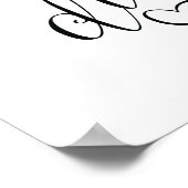 Bijbelverwandkunstwerken 31:25 calligrafie v2 poster (Hoek)