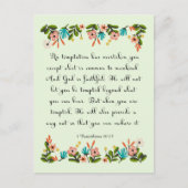 Bijbelverzen 1 Korintiërs 10:13 Briefkaart (Voorkant)