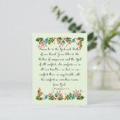 Bijbelverzen 2 Korintiërs 1:3-4 Briefkaart (Staand voorkant)