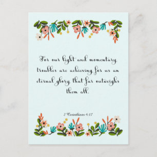 Bijbelverzen 2 Korintiërs 4:17 Briefkaart