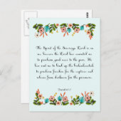 Bijbelverzen aanmoedigen - Jesaja 61:1 Briefkaart (Voorkant / Achterkant)