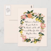 Bijbelverzen aanmoedigen - Spreuken 19:17 Briefkaart (Voorkant / Achterkant)