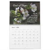 Bijbelverzen & Bloemen die Christelijk aanmoedigen Kalender (Mar 2026)