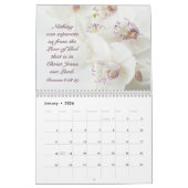 Bijbelverzen & Bloemen die Christelijk aanmoedigen Kalender (Jan 2026)