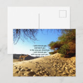 Bijbelverzen Inspirerend Quote Psalm 32:8 Portab Briefkaart (Voorkant / Achterkant)