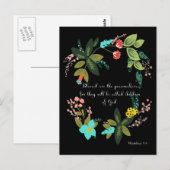 Bijbelverzen Kunst - Mattheüs 5:9 Briefkaart (Voorkant / Achterkant)