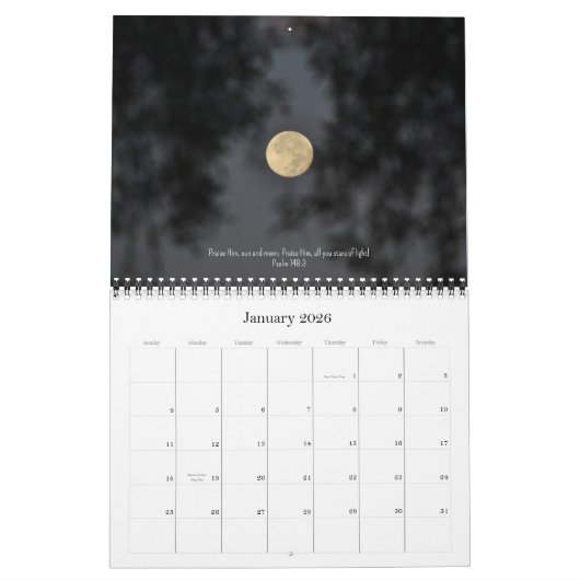Bijbelverzen met Natuur Fotokalender Kalender (Jan 2026)