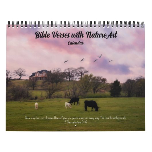 Bijbelverzen met Natuur Kunstkalender Kalender (Hoes)