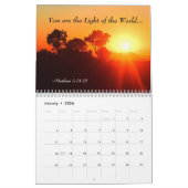 Bijbelverzen & mooie Zonsondergangen Christelijk Kalender (Jan 2026)