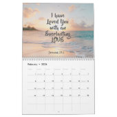 Bijbelverzen & Ocean Scenery Christelijk Kalender (Feb 2026)