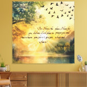 Bijbelverzen opheffen Serene Natuur Scènes Canvas Afdruk (Insitu (Woonkamer))