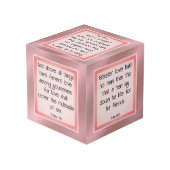 Bijbelverzen over liefde kubus (Achter hoekig)