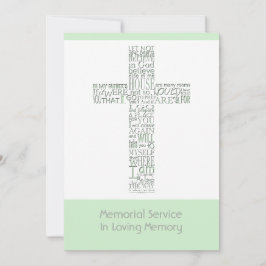 Bijbelverzen uit Johannes 14 Herdenkingsdienst 10 Kaart