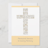 Bijbelverzen uit John 14 Memorial Service 11 Kaart (Voorkant)